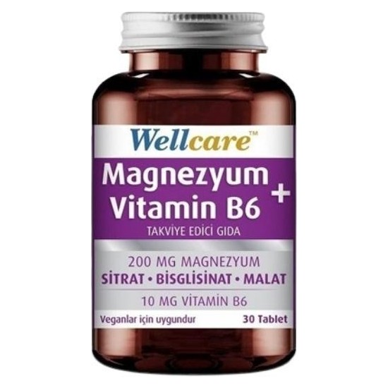 Wellcare Magnezyum + Vitamin B6 Içeren Takviye Edici Gıda 30 Fiyatı