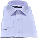Dicotto Beyaz Armür Desenli Slim Fit Düz Renk Uzun Kol Erkek Gömlek - 257-1