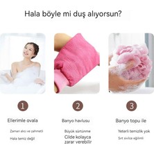 Uboovh Banyo Yapıcısı Arka Banyo Kaymaz Fırça Uzun Saplı Yumuşak Saç Banyo Fırçası (Yurt Dışından)