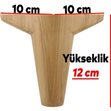 Nzb Wetra Düz (Cappucıno) Mobilya Ayağı - 12 cm (Vida Hediyeli)