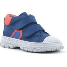 Rakerplus Tails Hakiki Deri Lacivert Cırtlı Çocuk Spor Bot