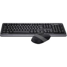 A4 Tech FG1010 F Kablosuz mm Klavye Mouse Set Gri