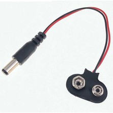 İntercom 9 Volt 2.1mm Jacklı Pil Başlığı IC 232A