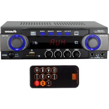 Osawa HD-510 2X50 Watt 220V/12V Giriş Usb-Sd -Bt-Uk Trafosuz 2 Mik. Girişli Stereo  Anfi