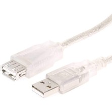 USB Uzatma Kablo 40 cm Şeffaf Powermaster