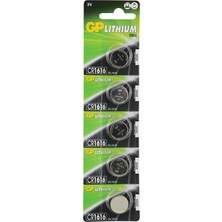 Gp CR1616 3V Lityum Pil 5li Paket