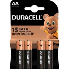 Duracell LR6/MN1500 Aa 1.5V Alkalin Kalem Pil (4lü) Paket