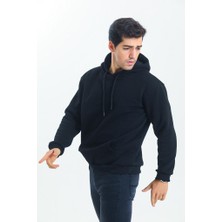 Murphy Oversize Unisex 3 Iplik Şardonlu Kapüşonlu Sweatshirt Hoodie