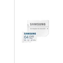 Samsung Evo Plus Microsd Hafıza Kartı 64 GB-MC64KA/TR - 130 Mb/sn