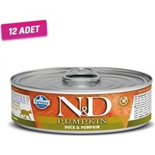 N&D Pumpkin Balkabaklı ve Ördekli Kedi Konservesi 80 gr 12 Adet