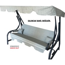 Nelson 3 Kişilik Salıncak Minder Seti Süngersiz Kılıfı Çağla Yeşili Bahçe Minderi