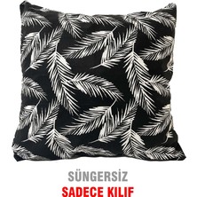 Nelson Kırlent Yastık Kılıfı Vip Kılıf 1 ADET-43X43 Cm(Siyah Tüy)