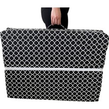 Nelson Katlanır Yatak Yer Yatağı Sünger Yatak Taşınabilen Tek Kişilik 80X180 Kara Çatı 6 cm