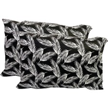 Nelson Yastık Kılıfı Ranforce 2'li Nelson Pamuklu 50X70 Cm-Siyah Tüy