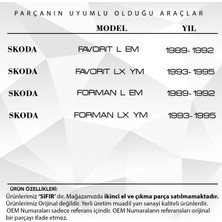 Alpha Auto Part Skoda Favorit Forman Için Stop Lamba Camı- Sağ Sol Set