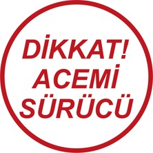 Uzun Tuning Dikkat Acemi Sürücü Oto Araba Sticker