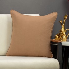 Conthes Krem Renk Düz Kırlent Kılıfı Duck