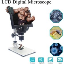 Best G1200D 1200X Dijital Işıklı 12MP 7" LCD Ekranlı Hd Mikroskop