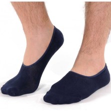 Secret Moda Bambu Anti-Bakteriyel Görünmez Erkek Babet Çorap Lacivert