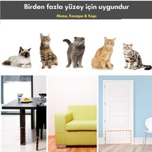 Bant Marketim Kedi Caydırıcı Eğitim Bandı, Mobilyalar Için Tırmalamaya Karşı Önleyici, %100 ŞEFFAF10 cm x 10 mt