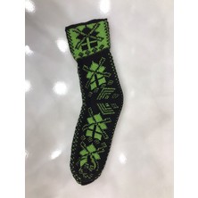 Secret Moda Kışlık Kilim Motifli Sıcak Tutan Örgü Yün Ünisex Çorap 7