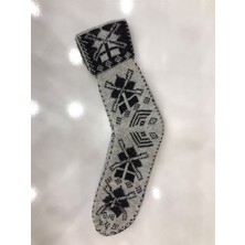 Secret Moda Kışlık Kilim Motifli Sıcak Tutan Örgü Yün Ünisex Çorap 12
