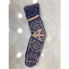Secret Moda Kışlık Kilim Motifli Sıcak Tutan Örgü Yün Ünisex Çorap 34