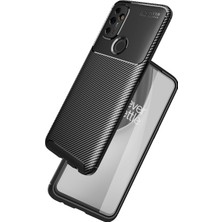 Pilanix One Plus Nord 100 Kılıf Karbon Desenli Lux Negro Silikon