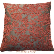 Pillows Store Mercan Desenli Kiremit Kırlent Kılıfı 45CM*45CM