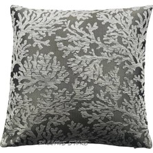 Pillows Store Mercan Desenli Gri Kırlent Kılıfı 45CM*45CM