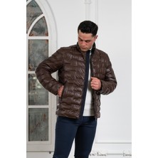 Akçaylar Regular Fit Dik Yaka Astarlı Kapitone Erkek Mont