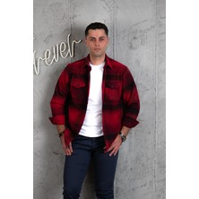 Akçaylar Slimfit Çift Cep Pamuklu Kalın Oduncu Gömlek