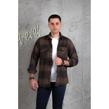 Akçaylar Slimfit Çift Cep Pamuklu Kalın Oduncu Gömlek