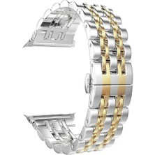 Pilanix Apple Watch Ultra 49 mm Için Renkli Zincir Modelli Metal Kayış-Kordon