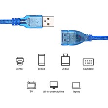 Wozlo 60 cm USB Uzatma Kablosu - USB Erkek USB Dişi Kablo