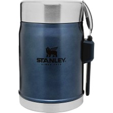 Stanley Klasik Paslanmaz Çelik Yemek Termosu Kaşıklı Lacivert 0,40