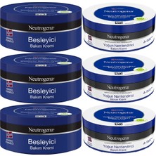 Neutrogena Norveç Formülü Bakım Kremi 200 ml (Karma 6 Lı Set Besleyici  ve Yoğun)