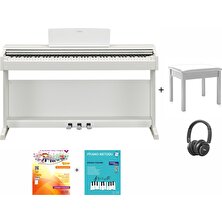 Yamaha YDP165WH  Beyaz Dijital Piyano Seti (Tabure-Kulaklık-Piyano Metodları Hediye)