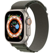 Kny Apple Watch 7 45 mm Için Kumaş Desenli Naylon Kayış-Kordon Krd-74