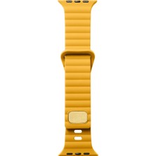 Kny Apple Watch 7 45 mm Için Düz Desenli Silikon Kayış-Kordon Krd-73