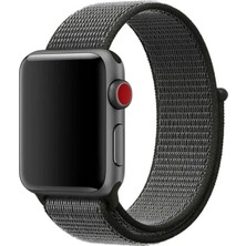 Kny Apple Watch Ultra 49 mm Için Kumaş Desenli Çırtçırtrlı Kordon-Kayış