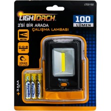 Lightorch LT03152 Pilli 2'si Bir Arada Çalışma Lambası 100 Lümen