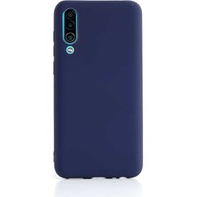 Apsuwa Meizu 16XS Kılıf Premier Silikon Esnek Koruma+Nano Glass Lacivert