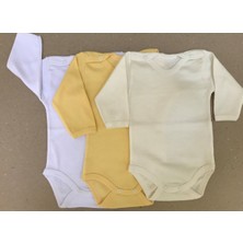 Özdemirli Bebe Çıtçıtlı Badi Uzun Kol (3 Lü Paket)