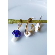 Halley Concept Murano Mantar Küpe 3'lü Set