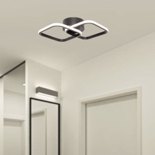 TT Aydınlatma TT405-2-SY Mat Siyah 2'li Kare LED Avize