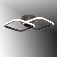 TT Aydınlatma TT405-2-SY Mat Siyah 2'li Kare LED Avize