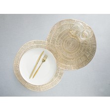 English Home Glazzy Pvc 2'li Amerıkan Servis 38 cm Gold