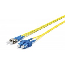 Fibre Fiber Optik  Patch Cord Kablo Dublex Sm St-Sc 25MT