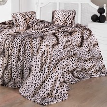 Maxstyle Bambu Baskılı Yatak Örtüsü ÇİFT/H-404811-MİLKY